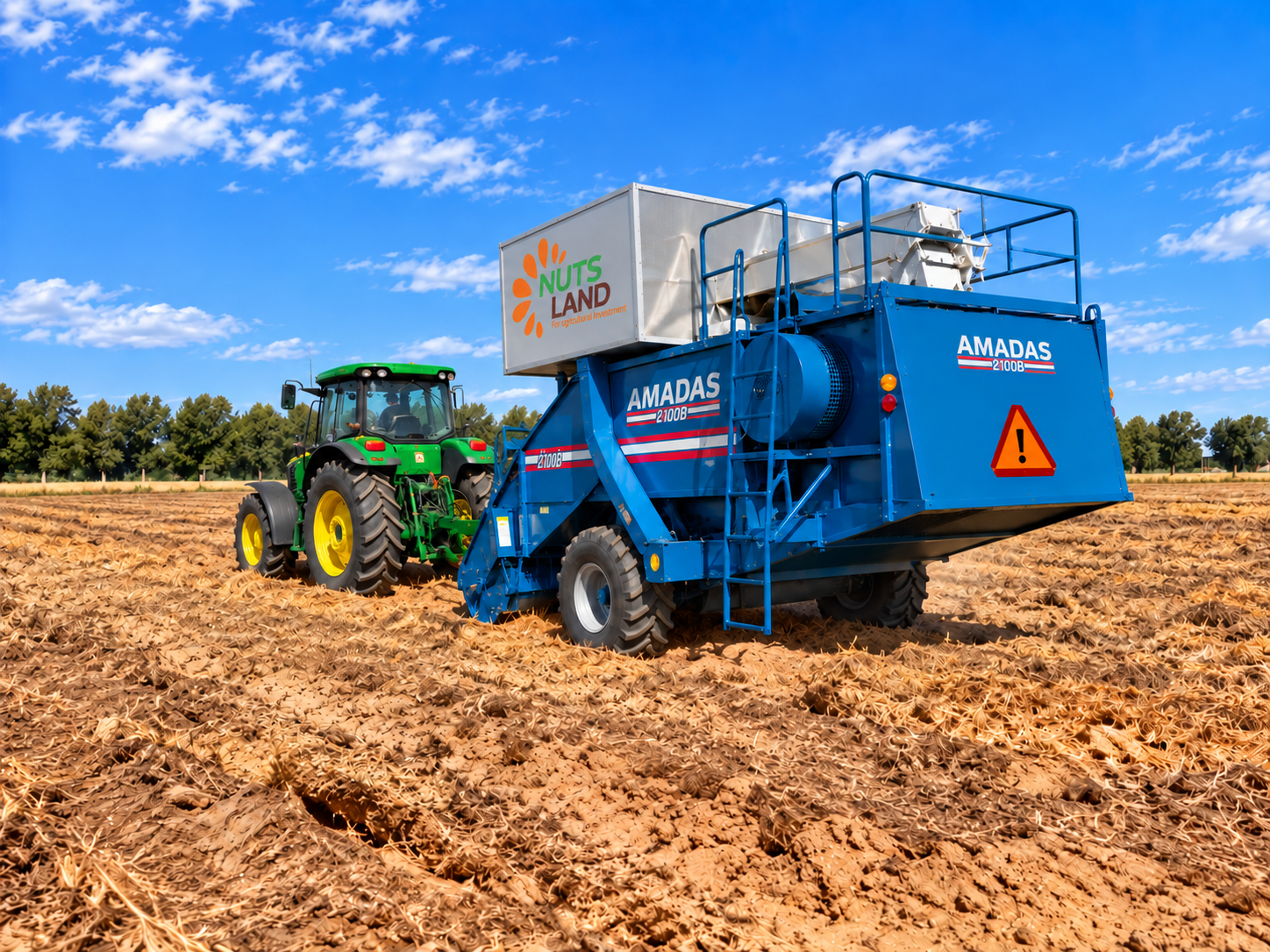 Nuts Land peanut harvesting and processing equipment